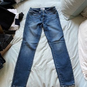 Size 26 Frame LE high skinny, high rise, ankle length